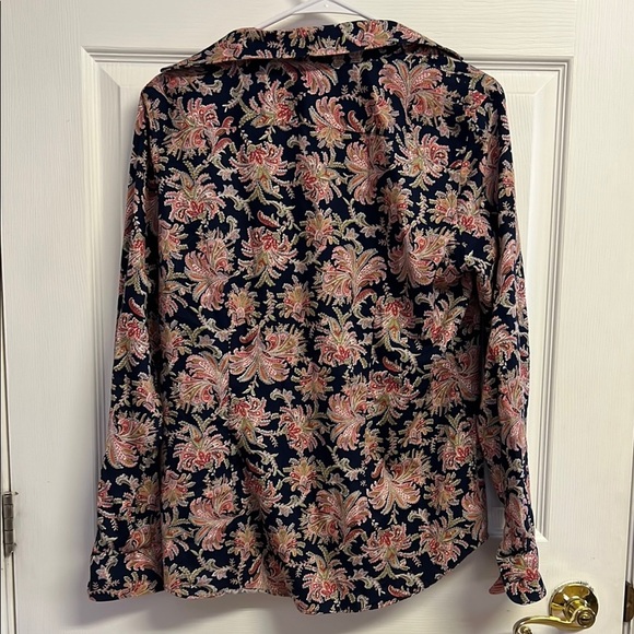 Chaps Black and Pink Long Sleeve Button Down Shirt - Picture 5 of 5